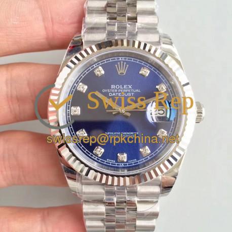 Replica Rolex Datejust II 126334 41MM 2018 EW Stainless Steel Blue Dial Swiss 3235