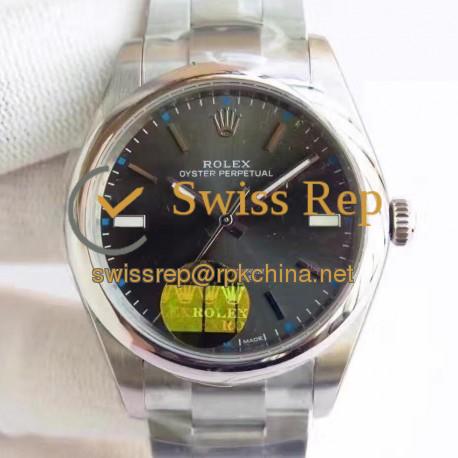 Replica Rolex Oyster Perpetual 39 114300 2018 UB Stainless Steel Anthracite Dial Swiss 2836-2