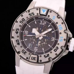 RM028 White PVD Black Dial 7751