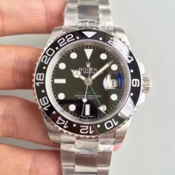 GMT-Master II 116710 LN Noob Factory V7 SS Black Dial 3186