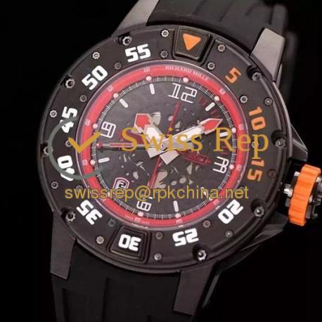 Replica Richard Mille RM028 PVD Red Dial Swiss 7751