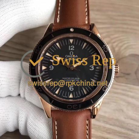 Replica Omega Seamaster 300M Co-Axial 41MM 233.62.41.21.01.002 XF Rose Gold Black Dial Swiss 8401