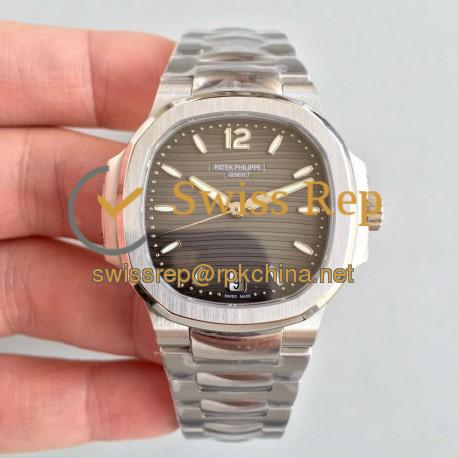 Replica Patek Philippe Nautilus Ladies 7118/1A-011 PF Stainless Steel Anthracite Dial Swiss 324 S C