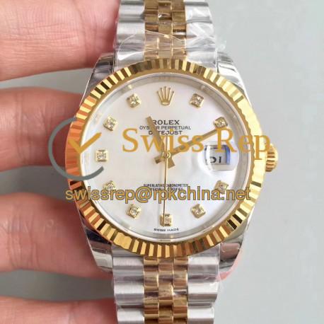 Replica Rolex Datejust II 116333 41MM EW Stainless Steel & Yellow Gold Mother Of Pearl Dial Swiss 3235