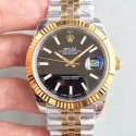 Replica Rolex Datejust II 116333 41MM EW Stainless Steel & Yellow Gold Black Dial Swiss 3235