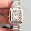 Replica Cartier Tank Anglaise Ladies W5310022 GS Stainless Steel Silver Dial Swiss Quartz