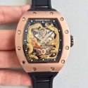 Replica Richard Mille RM57-01 Jackie Chan Rose Gold Yellow Gold Dial M9015