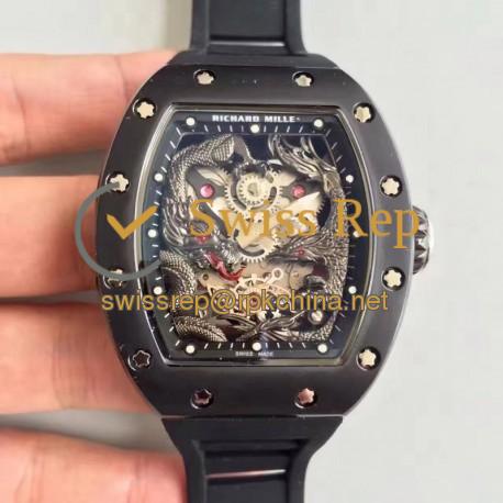 Replica Richard Mille RM57-01 Jackie Chan PVD Black Dial Dial M9015