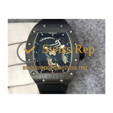 Replica Richard Mille Polo Club Saint Tropez RM052 KV Black Ceramic Black Dial M8215