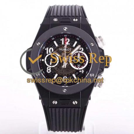 Replica Hublot Big Bang Unico Black Magic 411.CI.1170.RX N Ceramic Skeleton Dial Swiss HUB1242