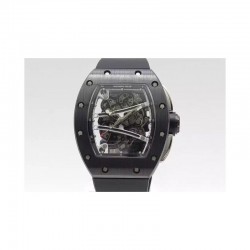 RM59-01M Black Ceramic Black Skeleton Dial M8215