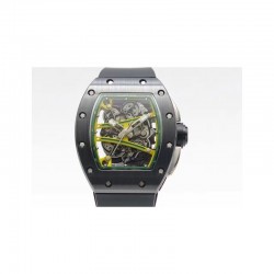 RM59-01M Black Ceramic Green Skeleton Dial M8215