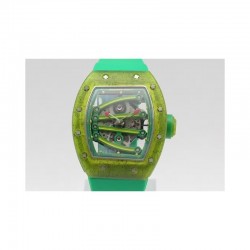 RM 59-01 Tourbillon Yohan Blake Translucent Green Composite Skeleton Green Dial M9015