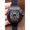 Replica Richard Mille RM011-FM Felipe Massa Chronograph Forged Carbon Black Dial Swiss 7750