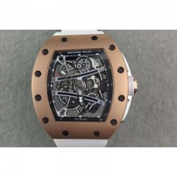 RM61 Rose Gold Skeleton Dial M9015