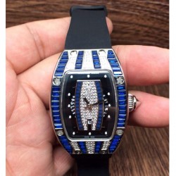 RM007 Ladies SS Blue Diamonds Dial M6T51