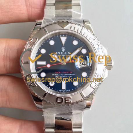 Replica Rolex Yacht-Master 40 116622 JF Stainless Steel Blue Dial Swiss 3135