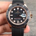 Replica Rolex Yacht-Master 40 116655 2018 V9 Rose Gold Black Dial Swiss 3135