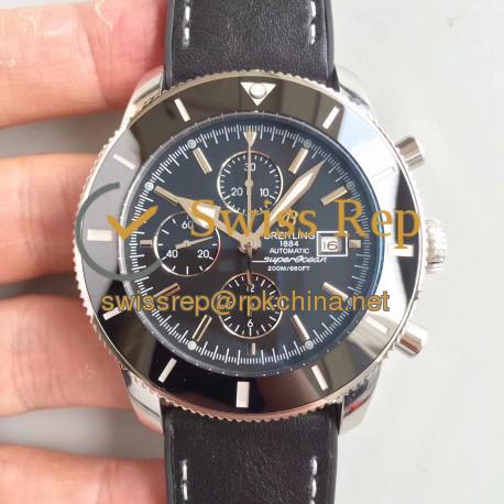 Replica Breitling Superocean Heritage II Chronograph 46 A1332024/B908/441X N Stainless Steel Black Dial Swiss 7750