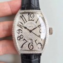 Replica Franck Muller 7880 SC DT FM Stainless Steel & Diamonds Diamond Dial M8215