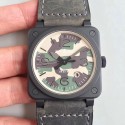 Replica Bell & Ross BR 03-92 Black Camo BR PVD Grey Safari Dial M9015