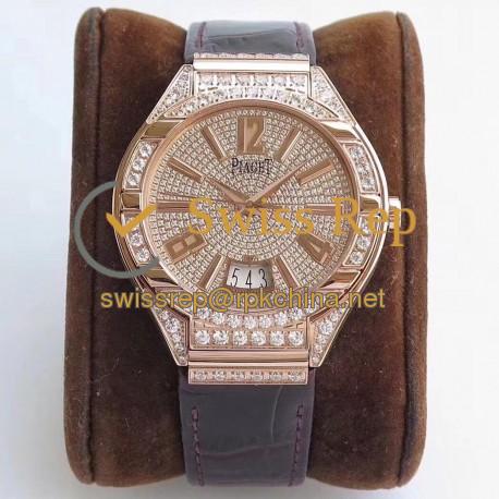 Replica Piaget Polo MK Rose Gold & Diamonds Diamond Dial Swiss 800P