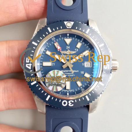 Replica Breitling Superocean II 44MM A17392D8/C910/228S/A20SS.1 GF Stainless Steel Blue Dial Swiss 2824-2