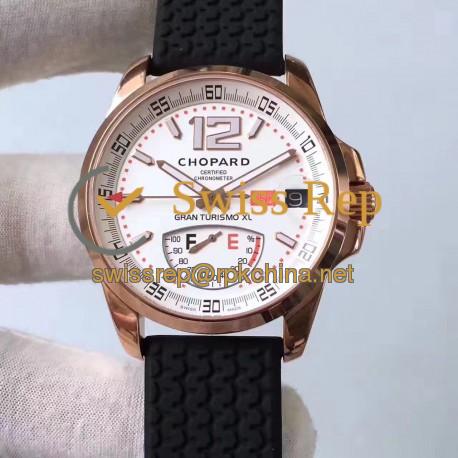 Replica Chopard Mille Miglia GT XL Power Reserve 161272-5001 N Rose Gold White Dial Swiss 2824-2