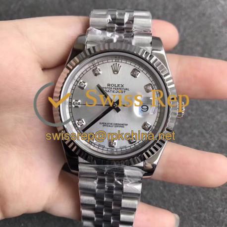 Replica Rolex Datejust II 126334 41MM N Stainless Steel Rhodium Dial Swiss 3235