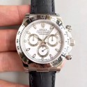 Replica Rolex Daytona Cosmograph 116520 JH Stainless Steel White Dial Swiss 4130 Run 6@SEC