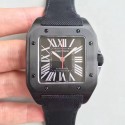 Replica Cartier Santos 100 XL WSSA0006 V6 PVD Black Dial Swiss 2824-2