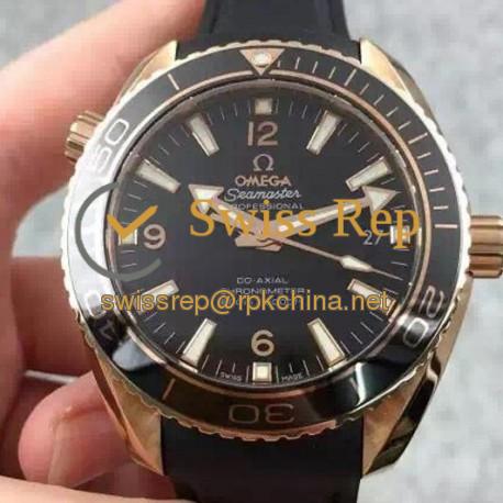 Replica Omega Planet Ocean Professional 45MM Rose Gold Black Dial Swiss 8501