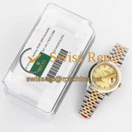 Replica Rolex Datejust II 116333 41MM GM Stainless Steel & Yellow Gold Champagne Dial Swiss 3235