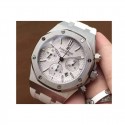 Replica Audemars Piguet Royal Oak Chronograph 26331 Stainless Steel White Dial Rubber Strap Swiss 7750