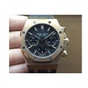 Replica Audemars Piguet Royal Oak Chronograph 26331 Rose Gold Black Dial Rubber Strap Swiss 7750