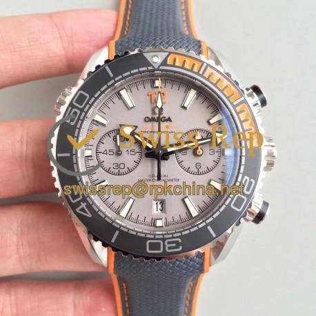 Replica Omega Seamaster Planet Ocean 600M Chronograph 215.92.46.51.99.001 OM V2 Stainless Steel Grey Dial Swiss 9900