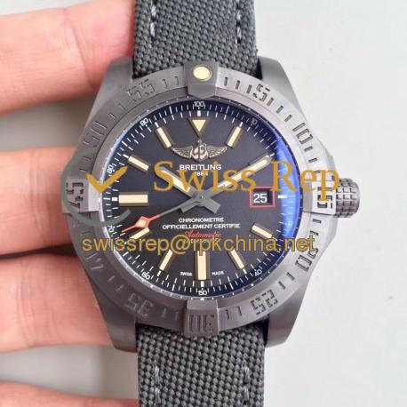 Replica Breitling Avenger Blackbird 44 V1731110/BD74/109W/M20BASA.1 ZF Titanium Black Dial Swiss 2824-2