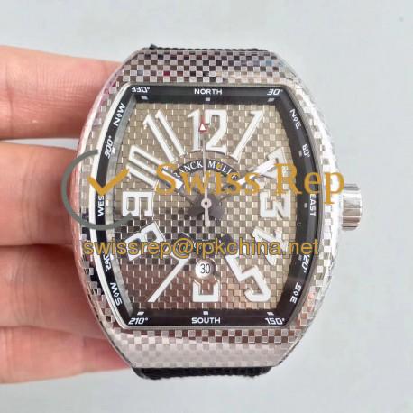 Replica Franck Muller Vanguard V45 ABF Stainless Steel Grey Dial Swiss 2824-2