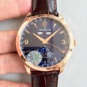 Replica Jaeger-LeCoultre Master Calendar 1552520 KM Rose Gold Blue Dial Swiss Caliber 866/1