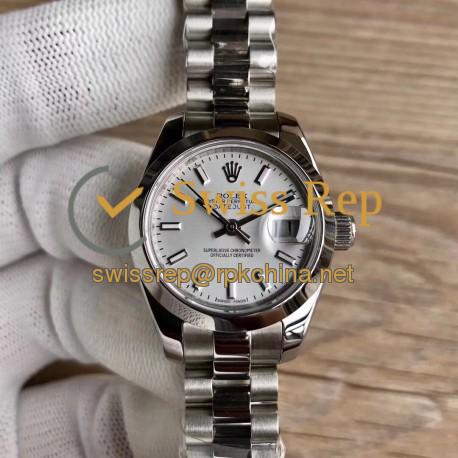 Replica Rolex Lady Datejust 28 279160 28MM WF Stainless Steel Silver Dial Swiss 2671