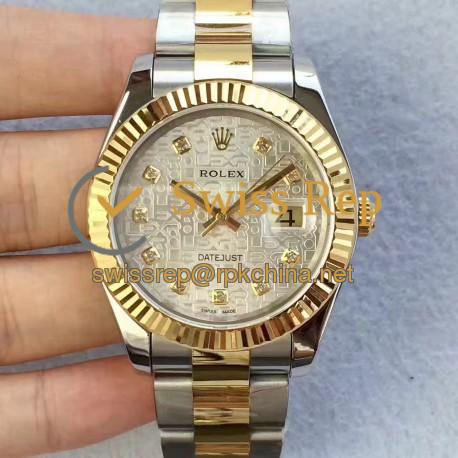 Replica Rolex Datejust II 126333 41MM N Stainless Steel & Yellow Gold Silver Dial Swiss 2836-2