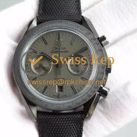 Replica Omega Speedmaster Professional Moonwatch Chronograph PVD Black Dial Swiss 9300