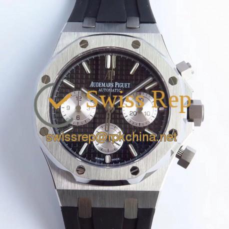 Replica Audemars Piguet Royal Oak Chronograph 26331 JH Stainless Steel Black Dial Swiss 7750