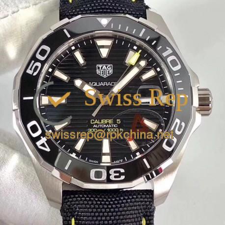 Replica Tag Heuer Aquaracer Calibre 5 WAY211A.FC6362 HBB V6 Stainless Steel Black Dial Swiss 2824-2