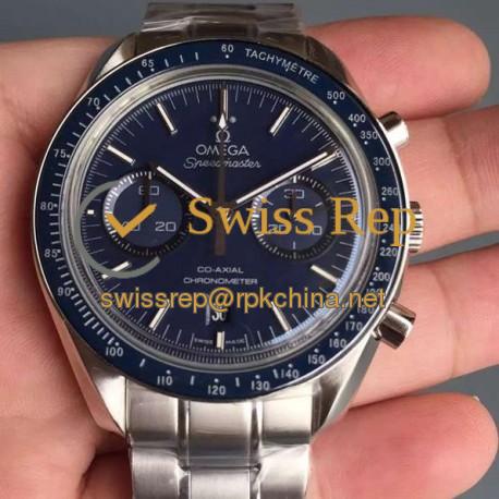 Replica Omega Speedmaster Professional Chronograph Stainless Steel Blue Dial Swiss 9300