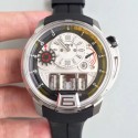 Replica HYT H1 Titanium 148-TT-11-GF-RU CY Stainless Steel Black Dial M8215