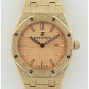 Replica Audemars Piguet Royal Oak Frosted Gold Quartz 33MM 67653 OM Rose Gold Rose Gold Dial Swiss 3132