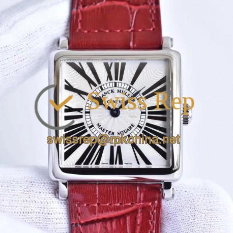 Replica Franck Muller Master Square Ladies 6002 M QZ R GF Stainless Steel White Dial Swiss Quartz