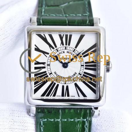 Replica Franck Muller Master Square Ladies 6002 M QZ R GF Stainless Steel White Dial Swiss Quartz