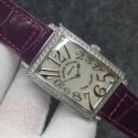 Replica Franck Muller Ladies Long Island 1952 952 QZ D GF Stainless Steel & Diamonds Silver Dial Swiss Quartz